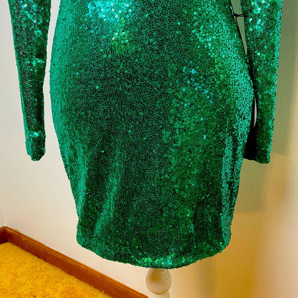 Nwt Sequin/Sparkling/Shimmering Mini Evening Dres… - image 6